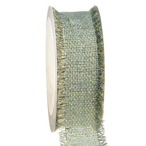Artikel Dekorationsband fransar dekorativa band ljusgrönt guld B40mm L15m