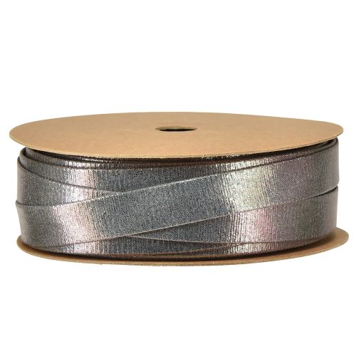 Artikel Dekorativt band silver metallic look smyckesband 15mm 15m