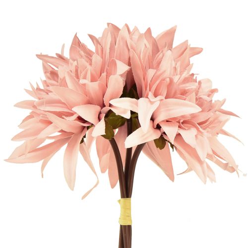 Artikel Dekorativa blommor dahlia konstgjord rosa blomma Ø15cm L28cm 3 st