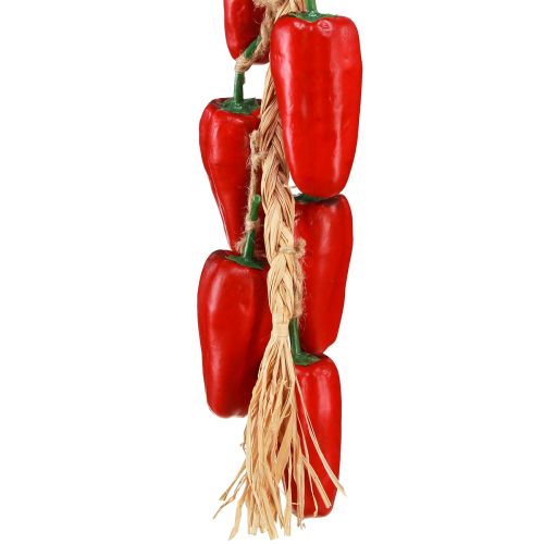 Floristik24 Dekorativ hängare pepparröd på en tråd naturlig sommar L60cm