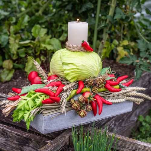 Artikel Dekorativ hängare sommar chilipeppar röd konstgjord L50cm