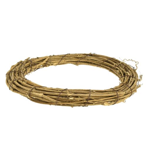 Artikel Dekorativ krans vinkrans naturlig krans blank Ø25cm 4st