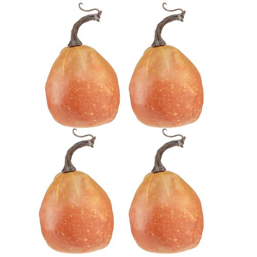 Artikel Dekorativ pumpa för dekoration orange gul Ø9cm 4 st