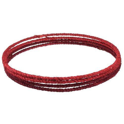 Artikel Dekorativ ring jute dekorationsögla röd mörkröd Ø30cm 4st