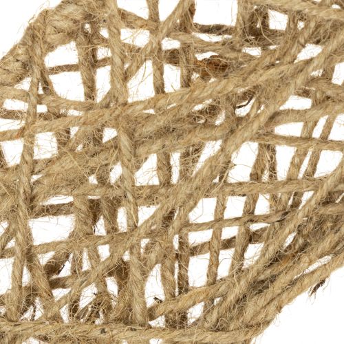 Artikel Dekorativa juteringar, naturlig stil, hängande dekoration, bohemisk stil, Ø38 cm, 2 stycken, metallringar, väggdekoration, fönsterdekoration