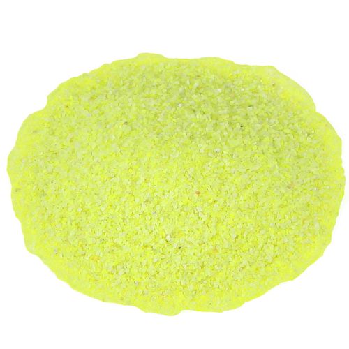 Dekorationssand gul neonfärgad sand 0,5 mm sand neongul 1 kg