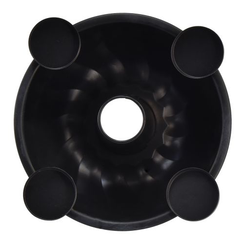 Artikel Dekorativ metallskål i svart – Gugelhupf design, 26 cm – snygg värmeljushållare för en mysig atmosfär