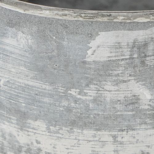 Artikel Dekorativ metallskål, oval, grå, L22,5/19,5/16 cm, set om 3