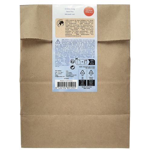 Artikel Dekorativ snövit majs 100% biobaserat material 40g