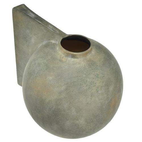 Artikel Dekorativ vas keramisk antik look bronsgrå 30×20×24cm