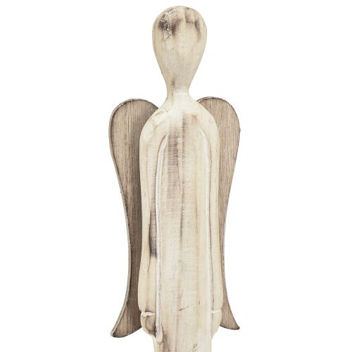 Floristik24 Ängel träfigur jul vittvättad H46cm 2 st