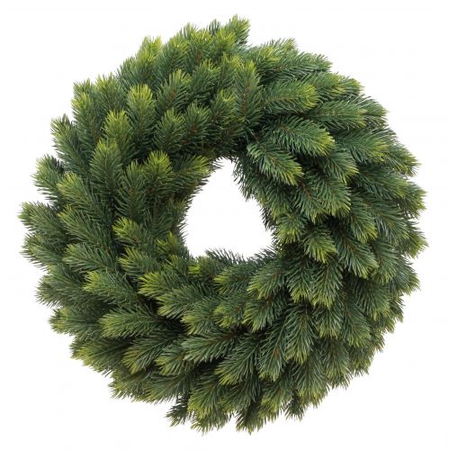 Floristik24 Festlig grankrans - naturliga gröna färger, 50 cm - för inom- och utomhusbruk