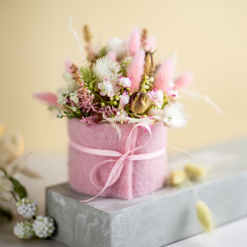Floristik24 Filtband 7,5cm x 5m rosa