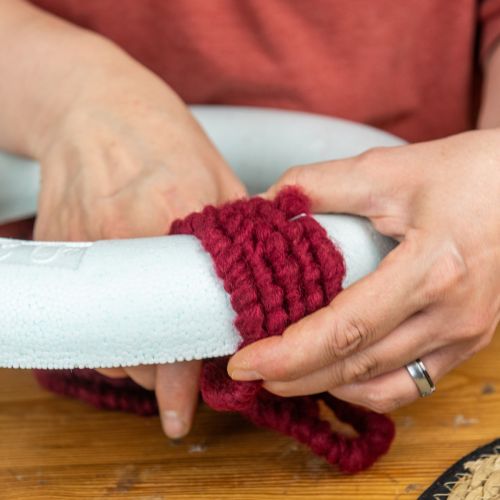 Artikel Filtlina fleece Mirabell 25m mörkröd