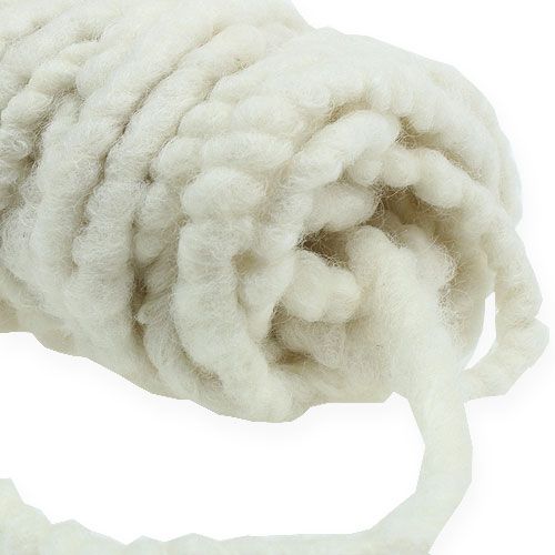 Artikel Filtsnöre fleece Mirabell 25m vit