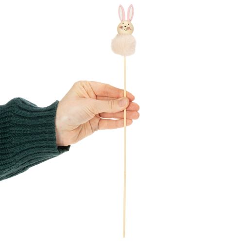 Artikel Fluffiga påskharefigurer för glada påskfiranden, rumsdekoration, 34 cm, 12 stycken