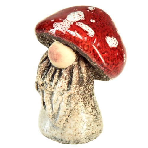 Artikel Sagotomte-paddsvampfigurer – röda med vita prickar, 7,5 cm – magisk dekoration för trädgård och hem – 6 stycken