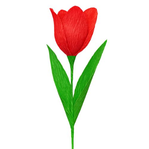Artikel Blomsterpapper, crêpepapper, röd, 50×250 cm, 5 stycken