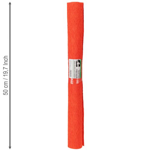 Artikel Blomsterpapper, crêpepapper, röd, 50×250 cm, 5 stycken