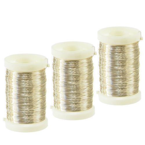 Artikel Floristtråd myrtentråd champagne 0,30mm 100g 3 st