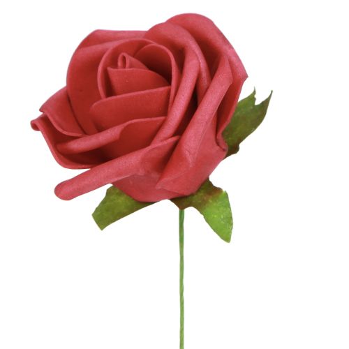 Artikel Foam Rose Foam Röda Konstgjorda Rosor 7,5cm 18 st