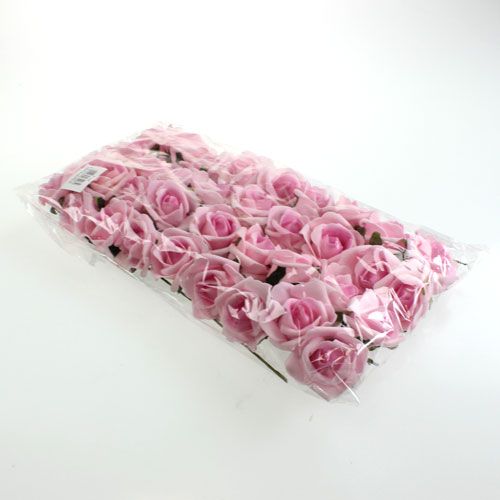 Floristik24 Skumrosa Ø4,5cm ljuslila 36p