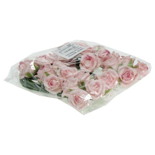 Floristik24 Skumrosa Ø3,5cm laxrosa 30st