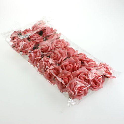 Floristik24 Skumrosa Ø 6cm rosa 27p