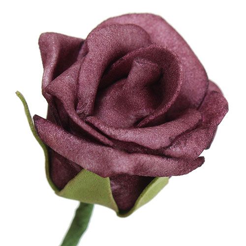 Floristik24 Foam Rose Bordeaux Ø3.5cm 30p