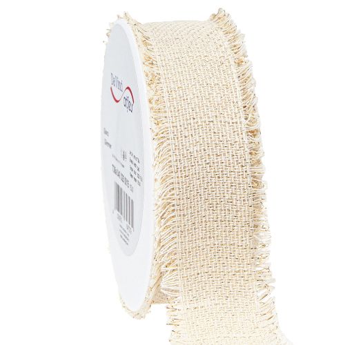 Artikel Fransband vitguld dekorationsband B40mm L15m