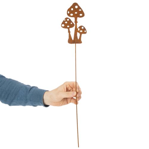 Trädgårdspåke, väderbitet stål, dekorativ påke för flugsvamp, 15 cm, 6 stycken | Floristik24.se