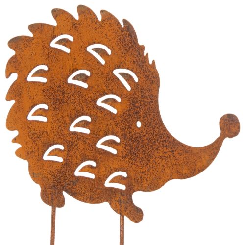 Trädgårdspåke igelkott rost patina dekorativ trädgårdspåke 20cm | Floristik24.se