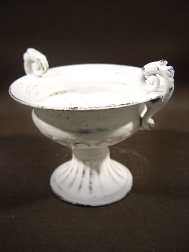 Floristik24 Cup m. Handtag Ø 16cm H12,5cm vit