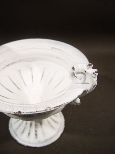 Floristik24 Cup m. Handtag Ø 16cm H12,5cm vit