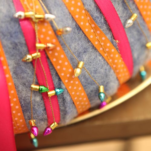 Artikel Presentband prickigt dekorativt band orange 10mm 25m