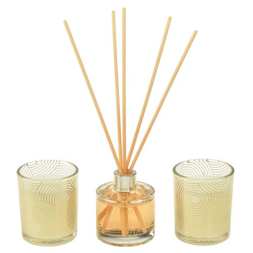 Artikel Presentset rumsdoft doftljus i glas vaniljdoft
