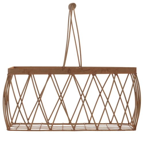 Trådkorg, metall, rostfri, 28x13,5x14cm, 2 stycken | Floristik24.se