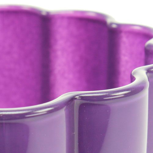 Floristik24 Glasvas "Bloom" violett Ø14cm H17cm
