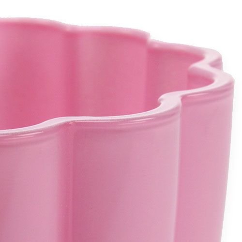 Floristik24 Glasvas "Bloom" rosa Ø14cm H17cm