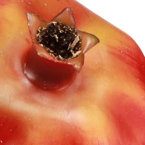 Artikel Granatäpple dekorativ frukt konstgjord röd fönsterdekoration 10,5cm