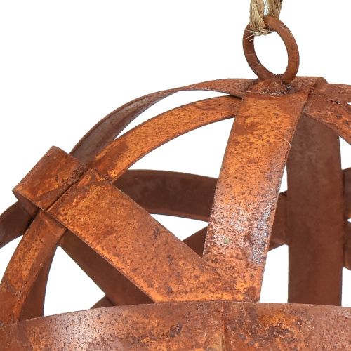 Floristik24 Rostig metallkula Ø15cm utomhus trädgårdsbollar 2st