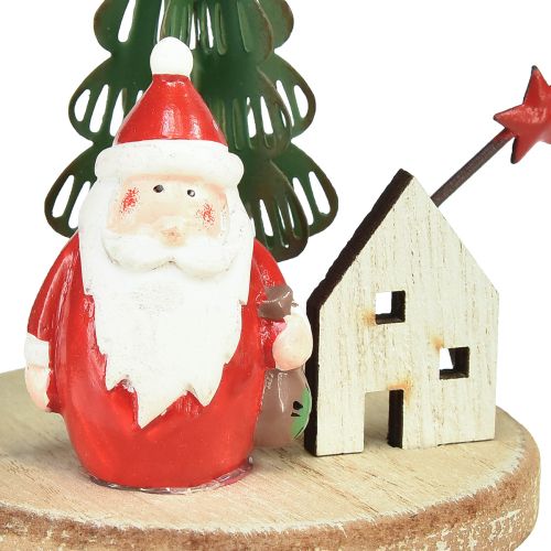 Artikel Dekorativ hängare Santa Claus Snowman Star H13cm 2st