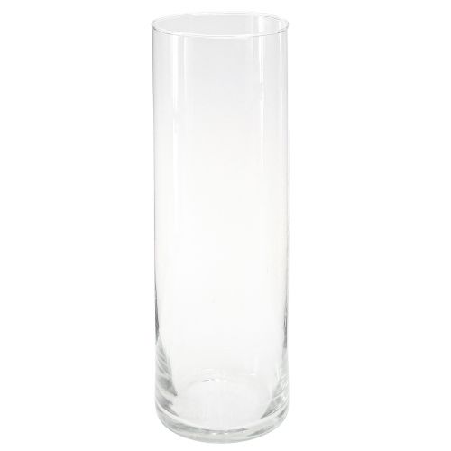 Floristik24 Hög glasvas konisk blomvas glas 30cm Ø10,5cm