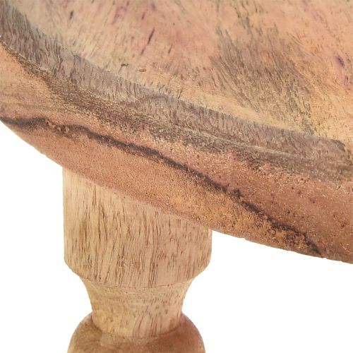 Artikel 2-stegs tårtställ mangoträ Ø35cm/Ø24cm H51,5cm