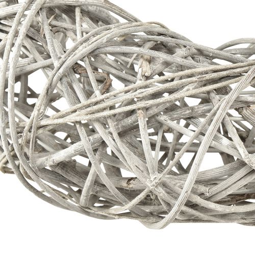 Artikel Träkrans dekorativ krans rotting naturvit Ø30cm H9,5cm