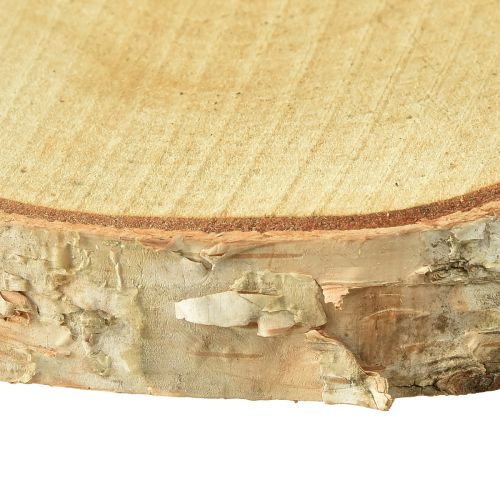Artikel Träskivor dekorativa björkskivor Ø15-18cm 3 st
