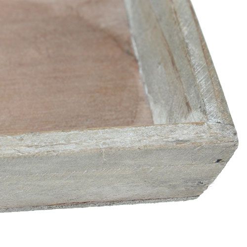 Floristik24 Träbricka grå 57cm x 17cm