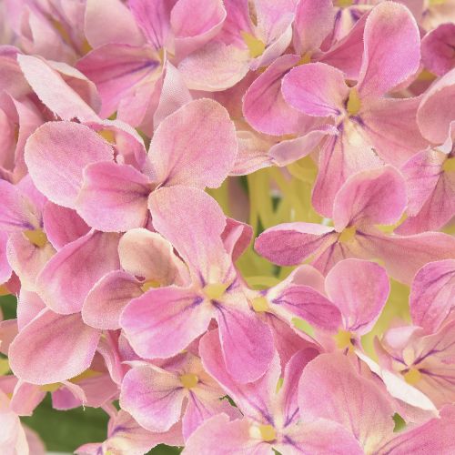 Floristik24 Hortensia konstgjord rosa konstgjord blomma rosa Ø15,5cm 45cm