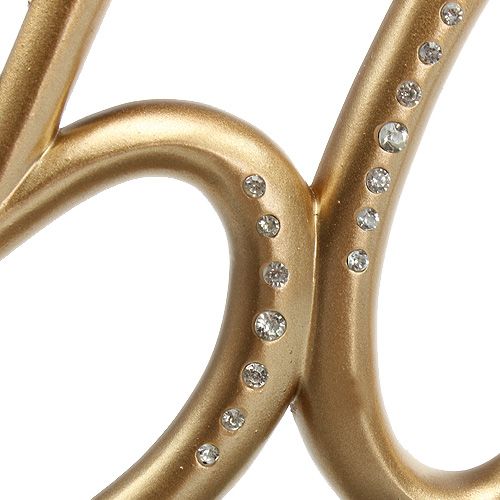 Floristik24 Jubileumsnummer &quot;50&quot; för att sticka guld 15,5 cm