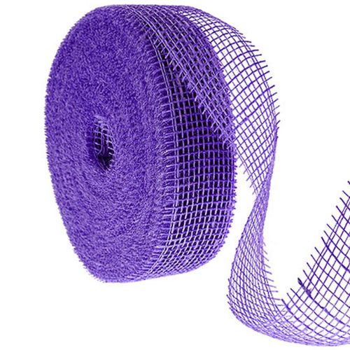 Lila juteband, 5 cm brett, 40 m långt